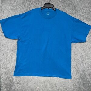 Foot Locker T Shirt Men's 2XL XXL Blue Cotton Blank Loose Fit Made‎ Honduras Tee
